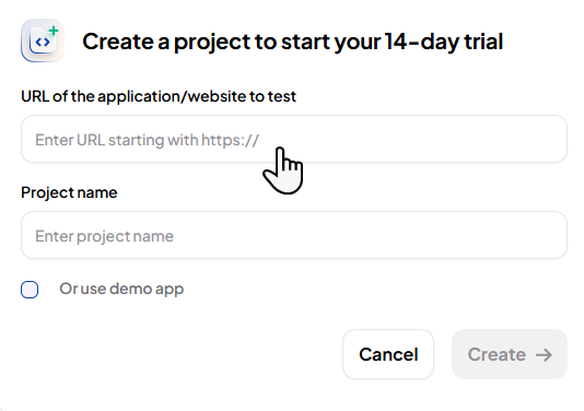 create project url